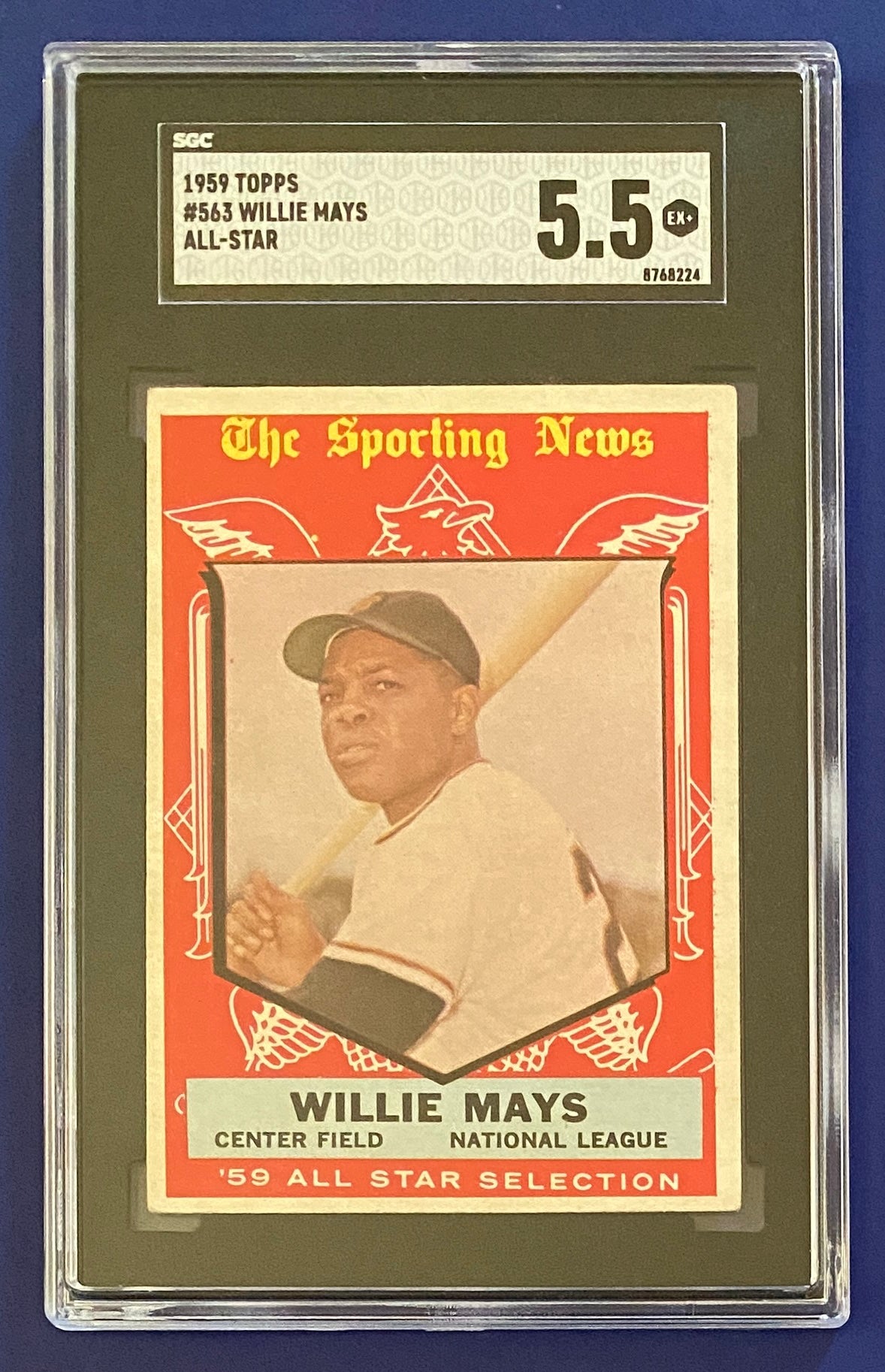 Willie Mays 1959 Topps All-Star SGC 5.5