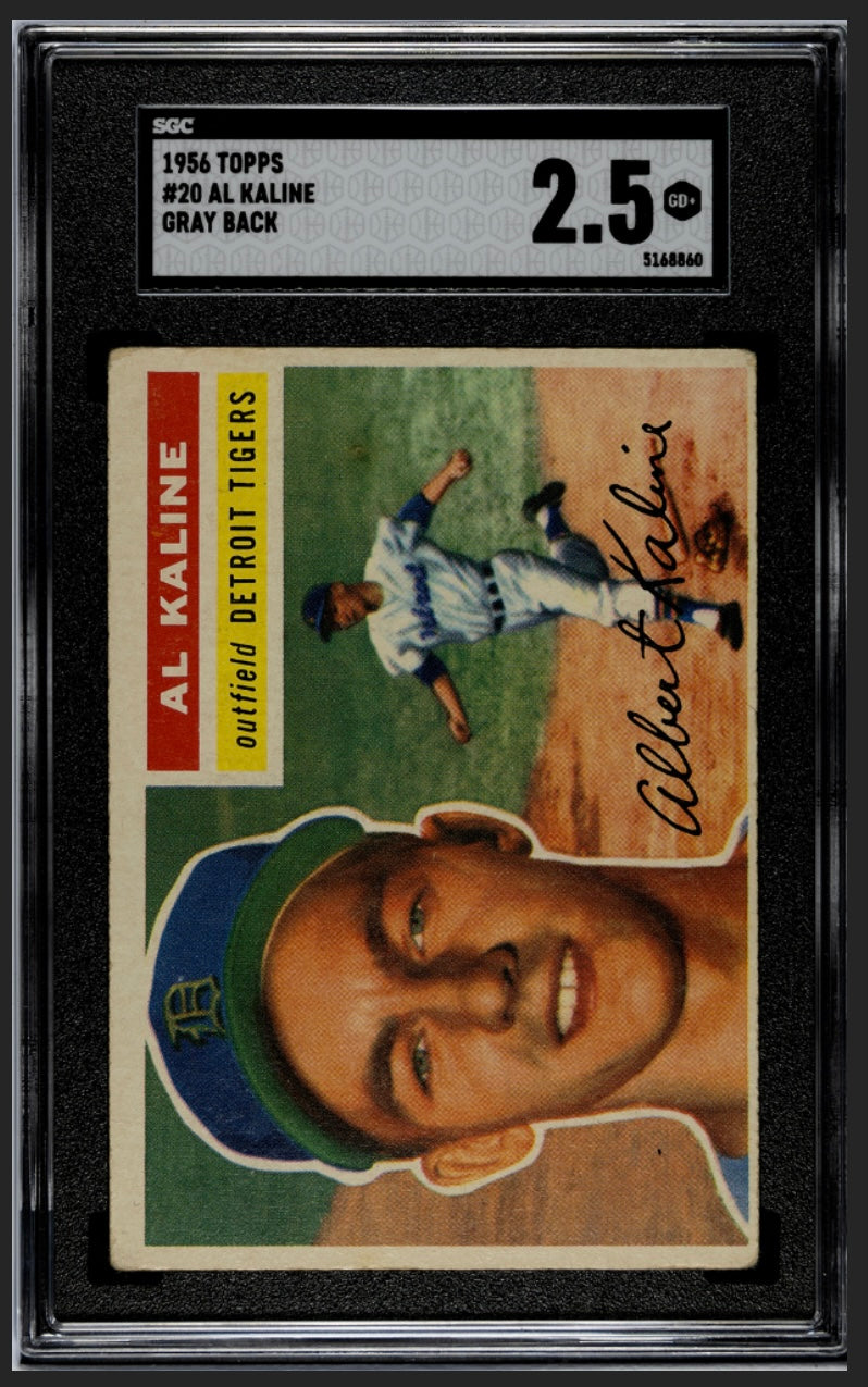 Al Kaline 1956 Topps SGC 2.5