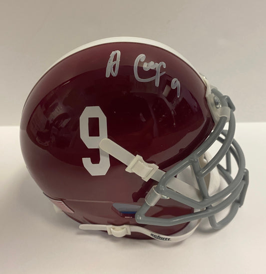 Amari Cooper Signed Alabama Crimson Mini Helmet