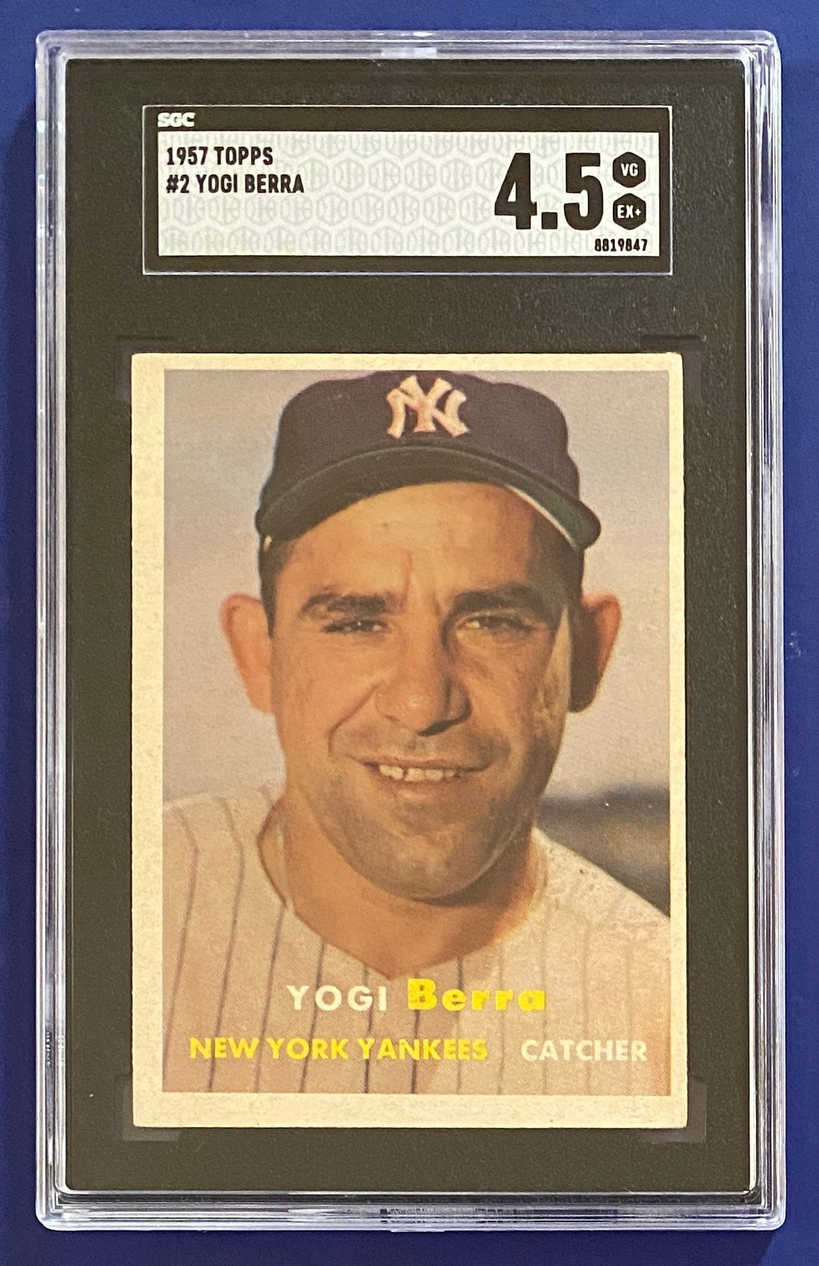 Yogi Berra 1957 Topps SGC 4.5