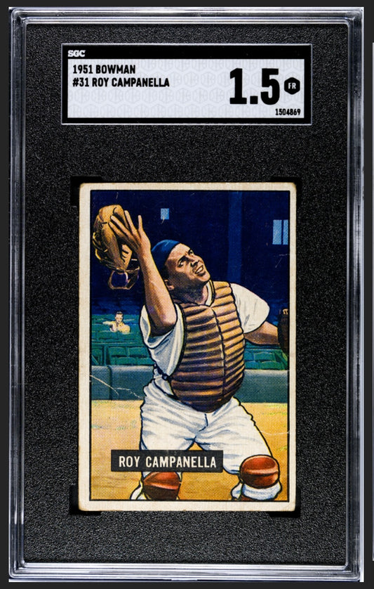 Roy Campanella 1951 Bowman SGC 1.5