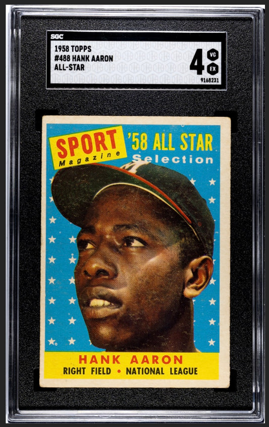 Hank Aaron 1958 Topps All Star SGC 4