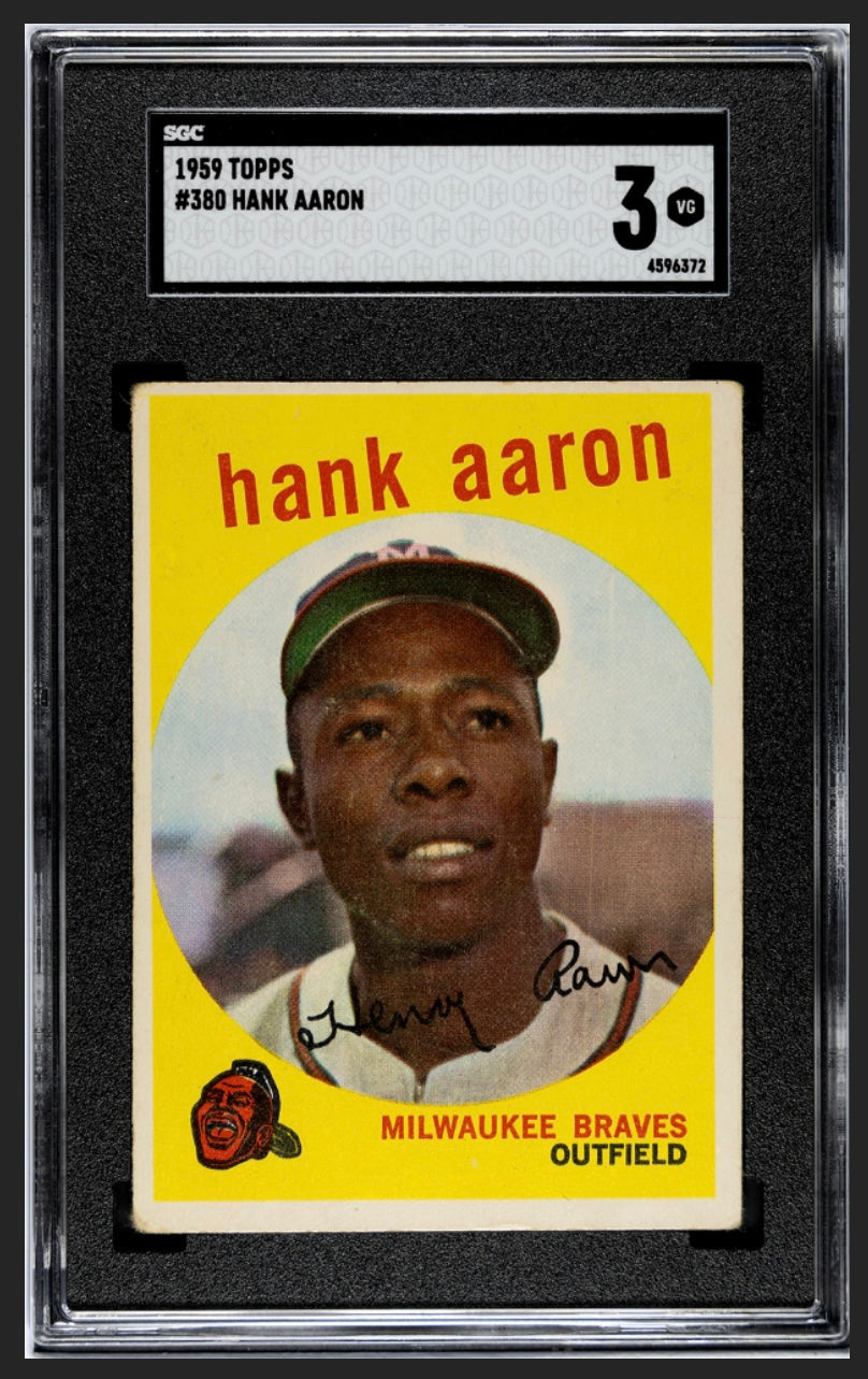 Hank Aaron 1959 Topps SGC 3