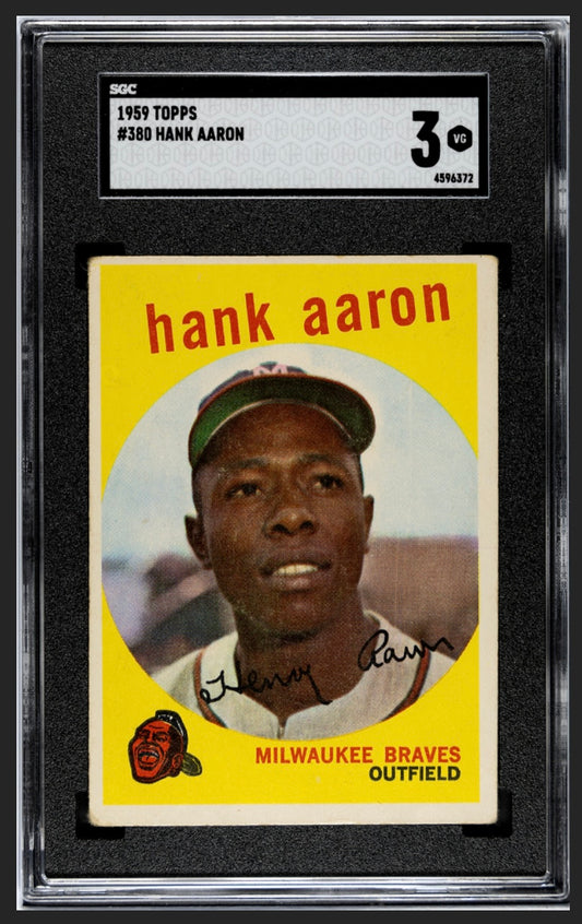 Hank Aaron 1959 Topps SGC 3