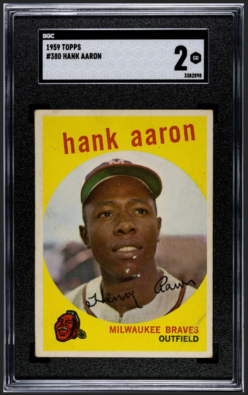 Hank Aaron 1959 Topps SGC 2