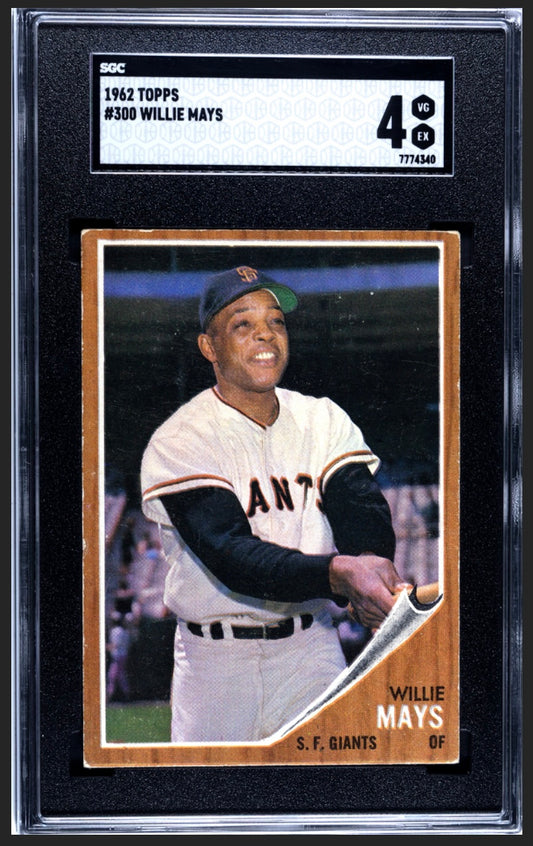 Willie Mays 1962 Topps SGC 4