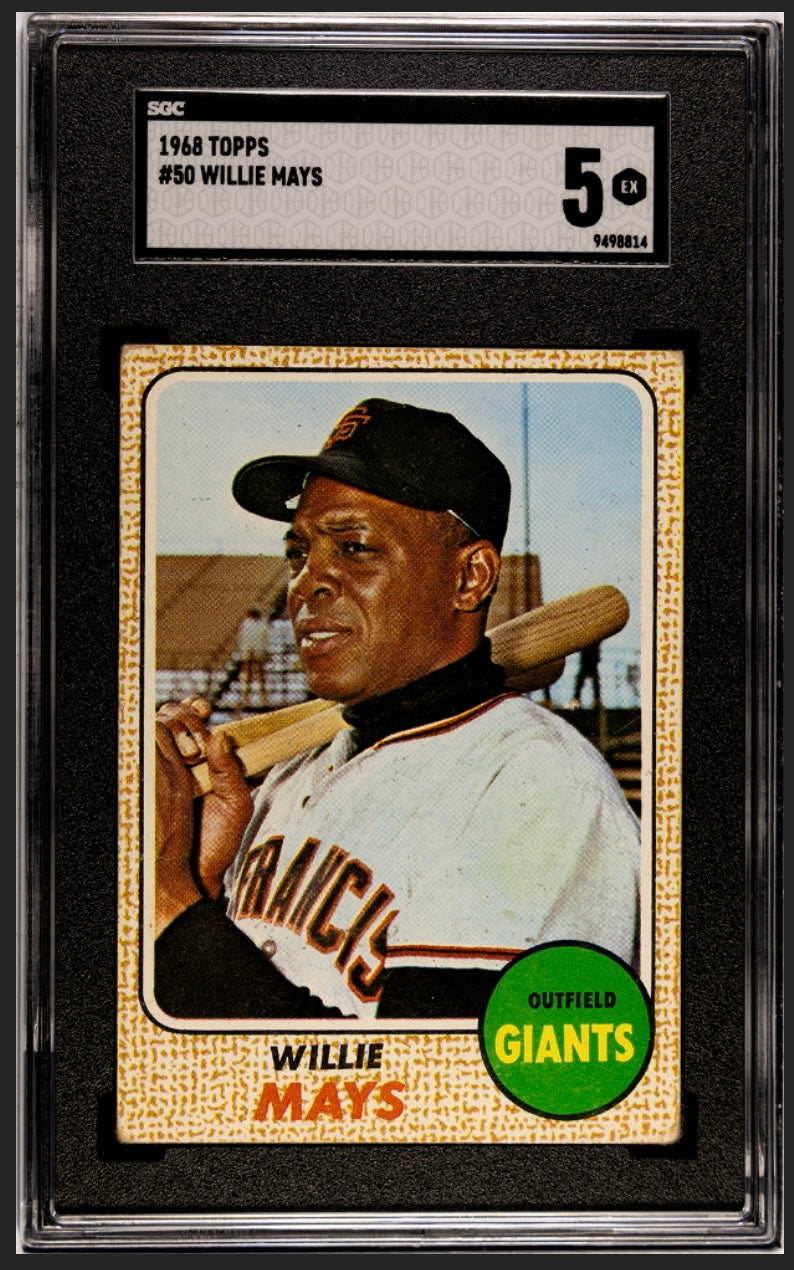 Willie Mays 1968 Topps SGC 5