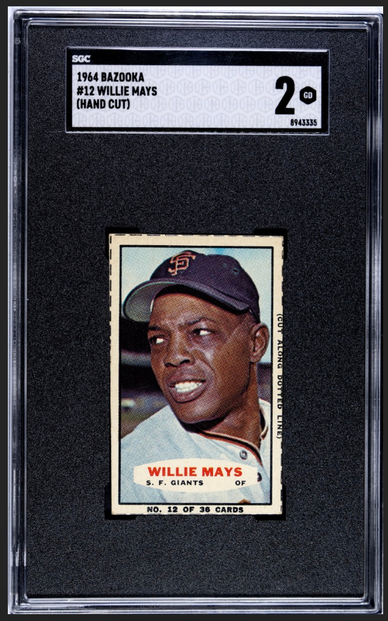 Willie Mays 1964 Bazooka SGC 2