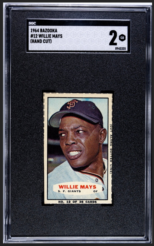 Willie Mays 1964 Bazooka SGC 2