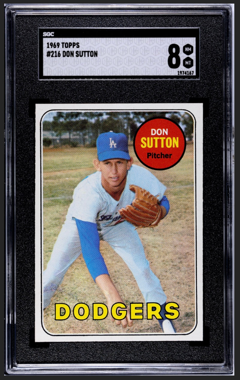 Don Sutton 1969 Topps SGC 8