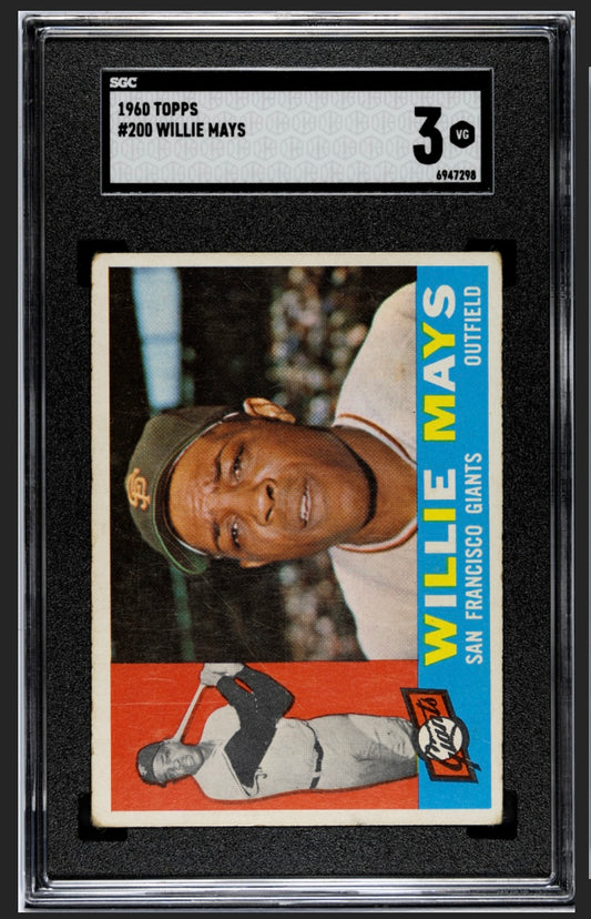 Willie Mays 1960 Topps SGC 3