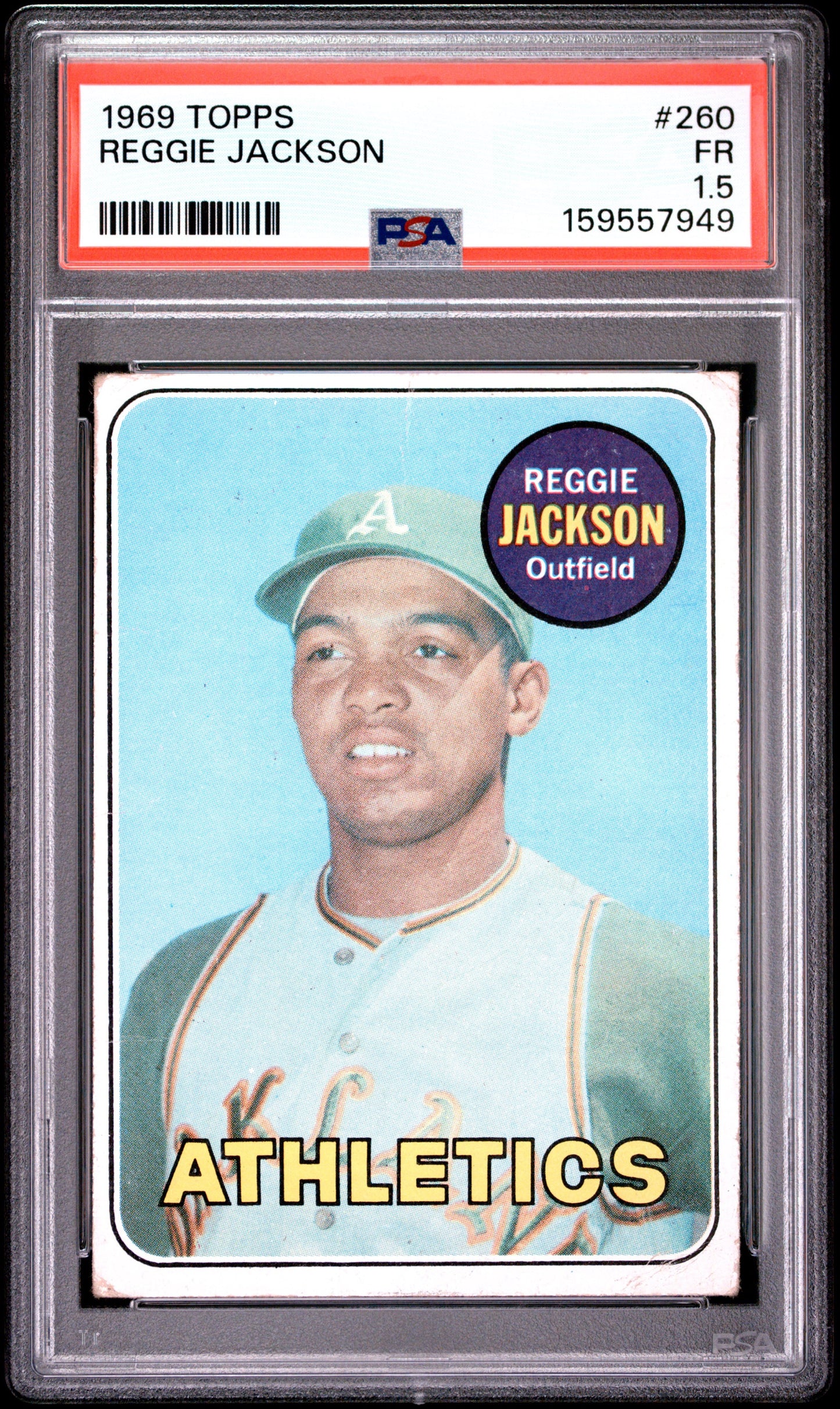 Reggie Jackson RC 1969 Topps PSA 1.5