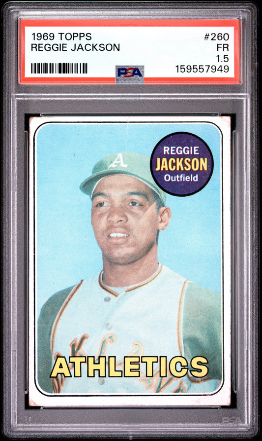 Reggie Jackson RC 1969 Topps PSA 1.5