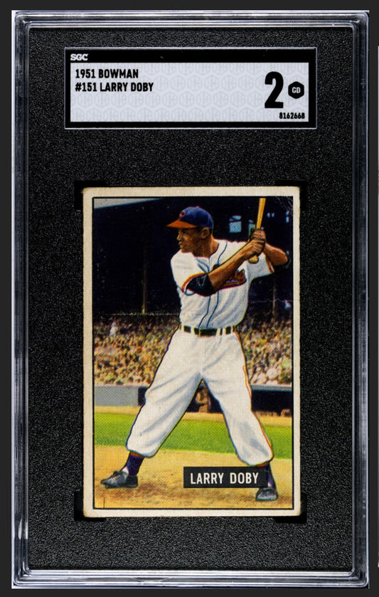Larry Doby 1951 Bowman SGC 2