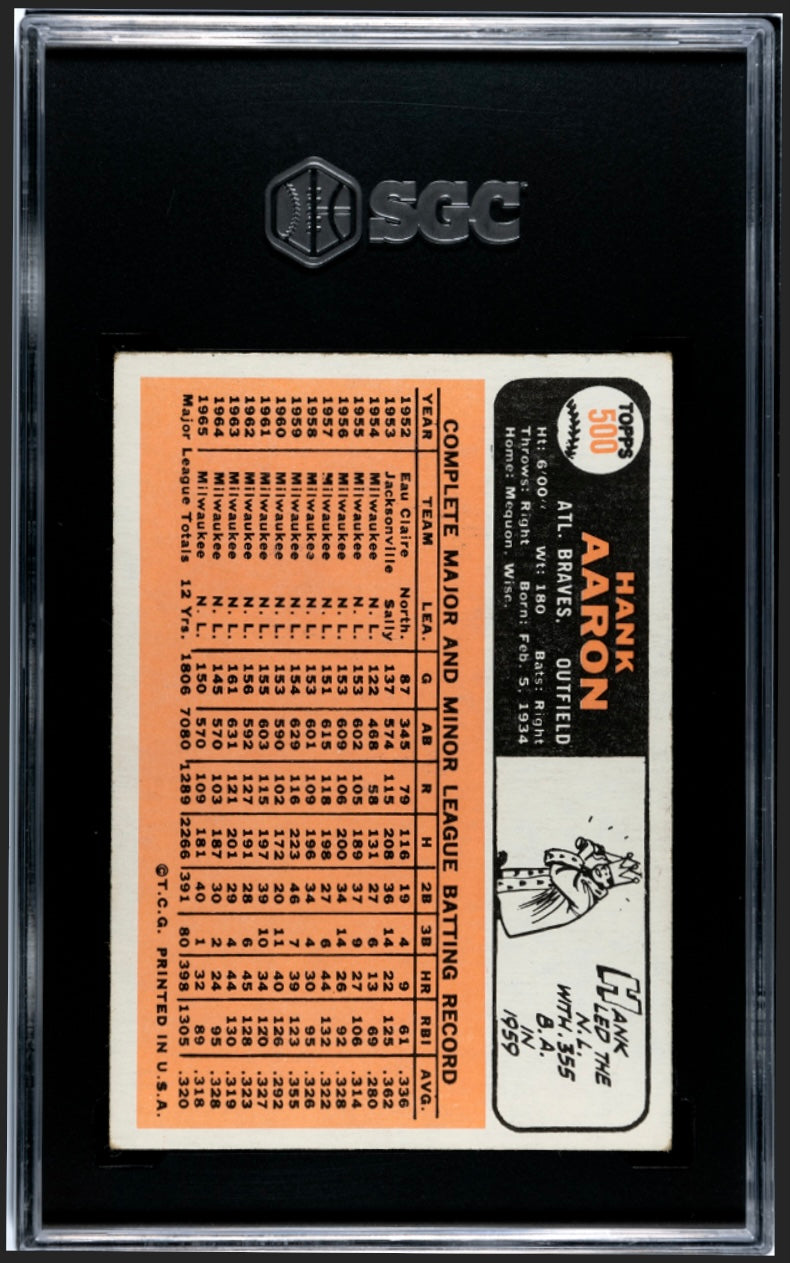 Hank Aaron 1966 Topps SGC 4
