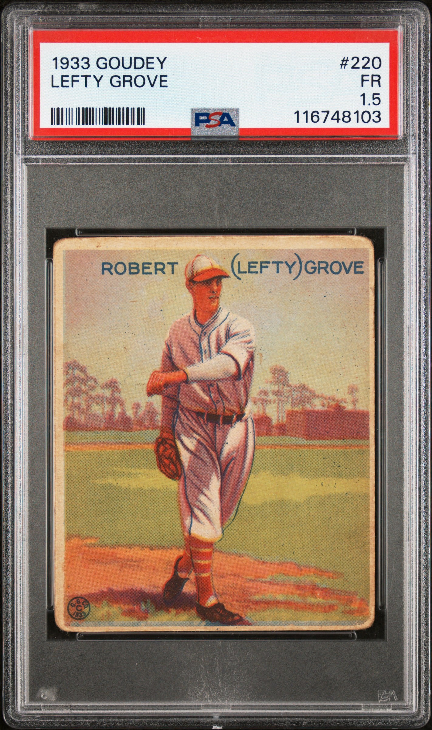 Lefty Grove 1933 Goudey PSA 1.5