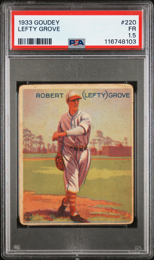 Lefty Grove 1933 Goudey PSA 1.5