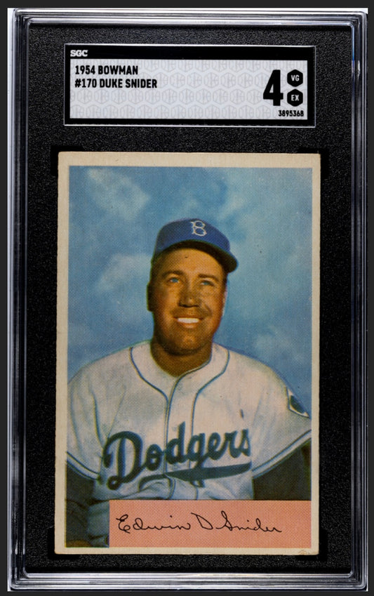 Duke Snider 1954 Bowman SGC 4