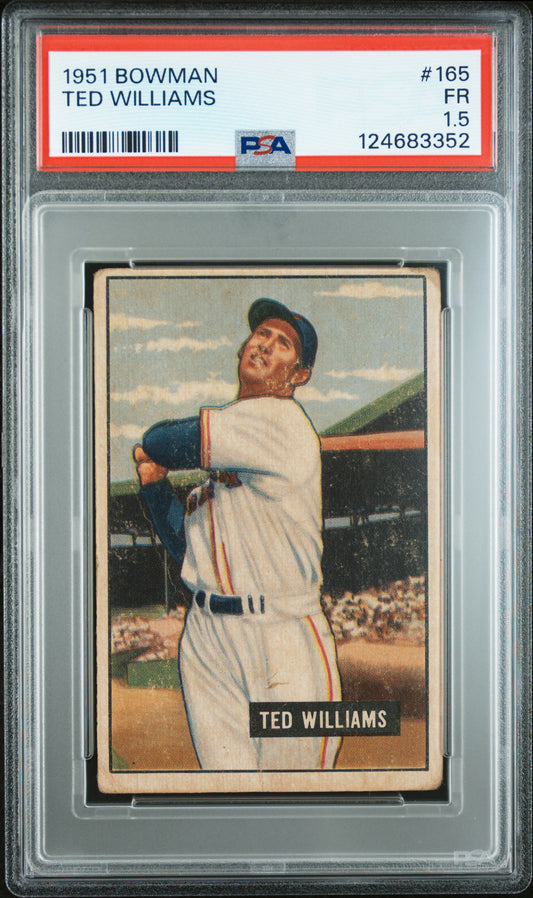 Ted Williams 1951 Bowman PSA 1.5