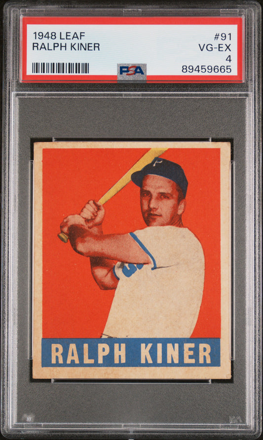 Ralph Kiner 1948 Leaf PSA 4