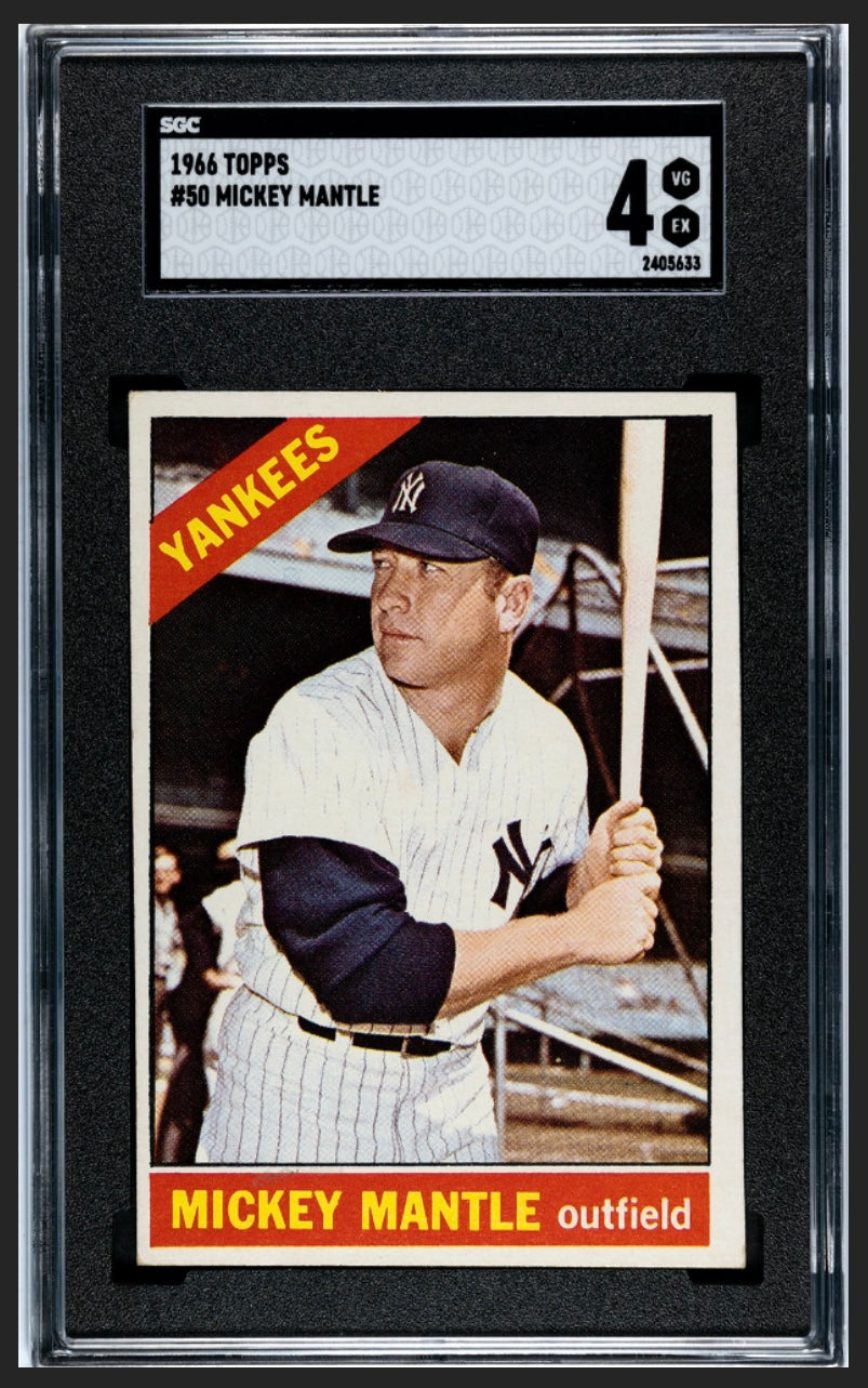 Mickey Mantle 1966 Topps SGC 4
