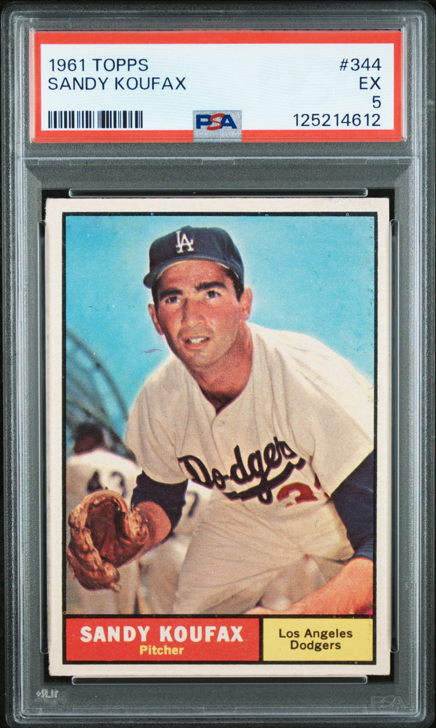 Sandy Koufax 1961 Topps PSA 5