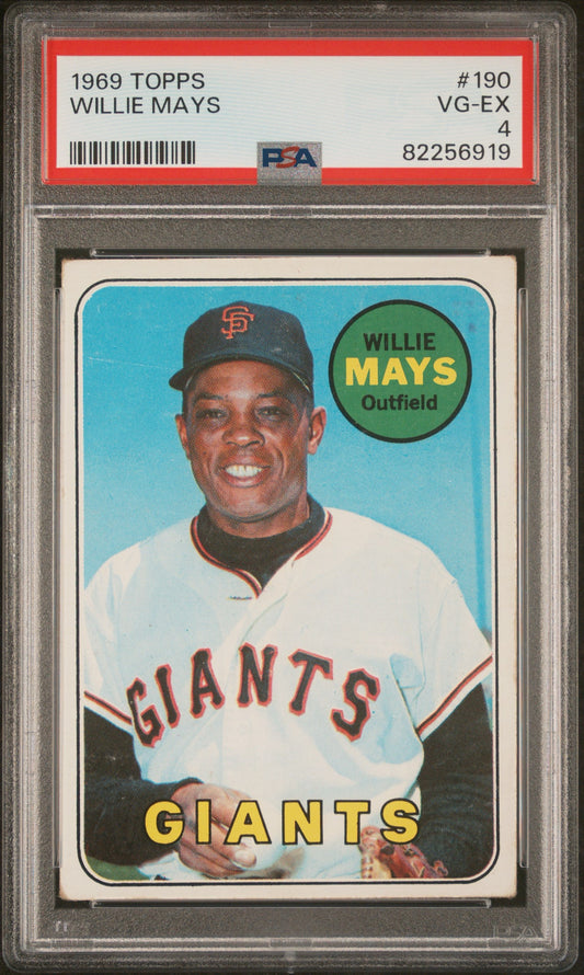 Willie Mays 1969 Topps PSA 4