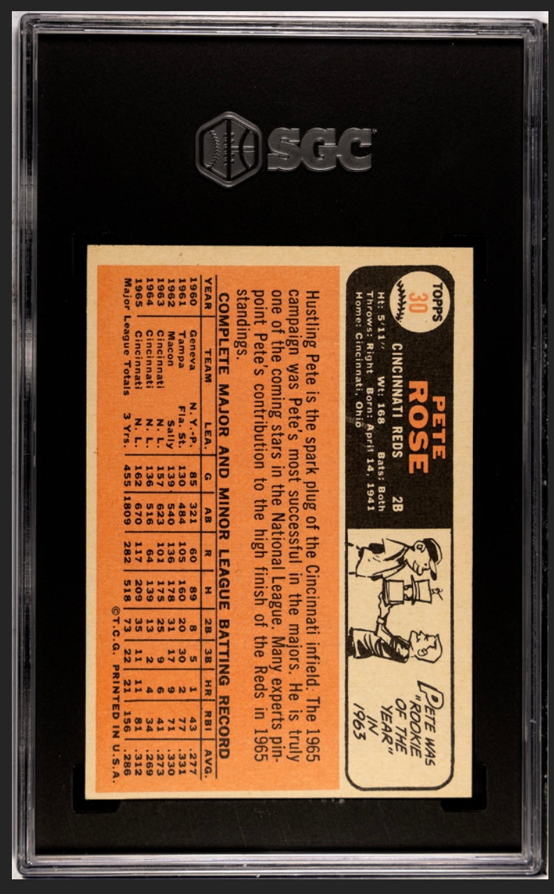 Pete Rose 1966 Topps SGC 4