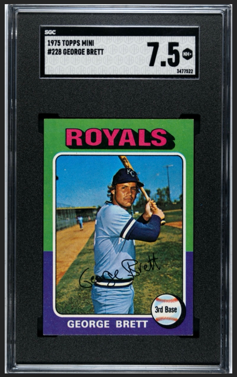 George Brett RC 1975 Topps Mini SGC 7.5