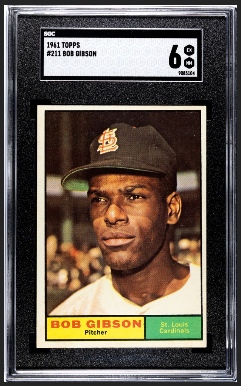 Bob Gibson 1961 Topps SGC 6