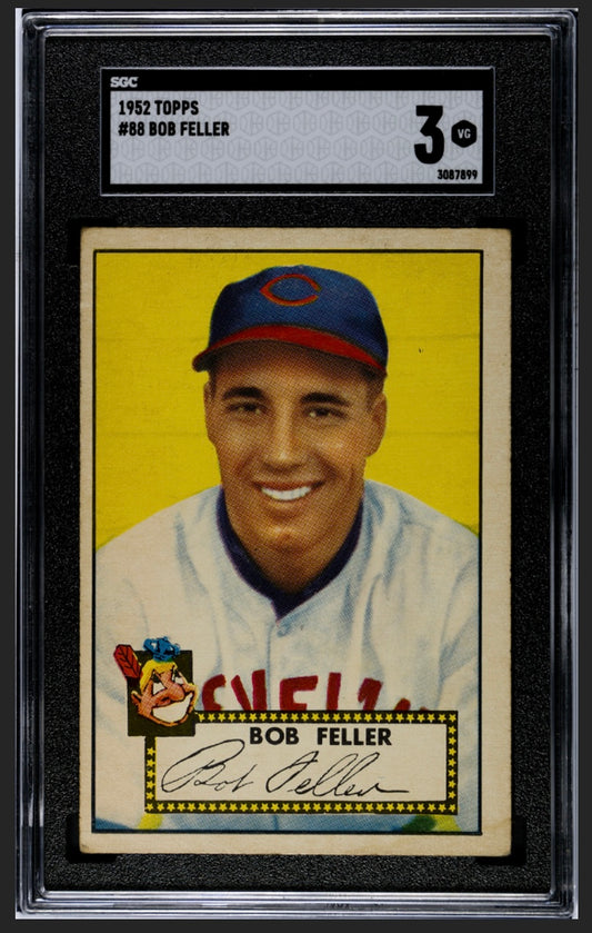 Bob Feller 1952 Topps Red Back SGC 3