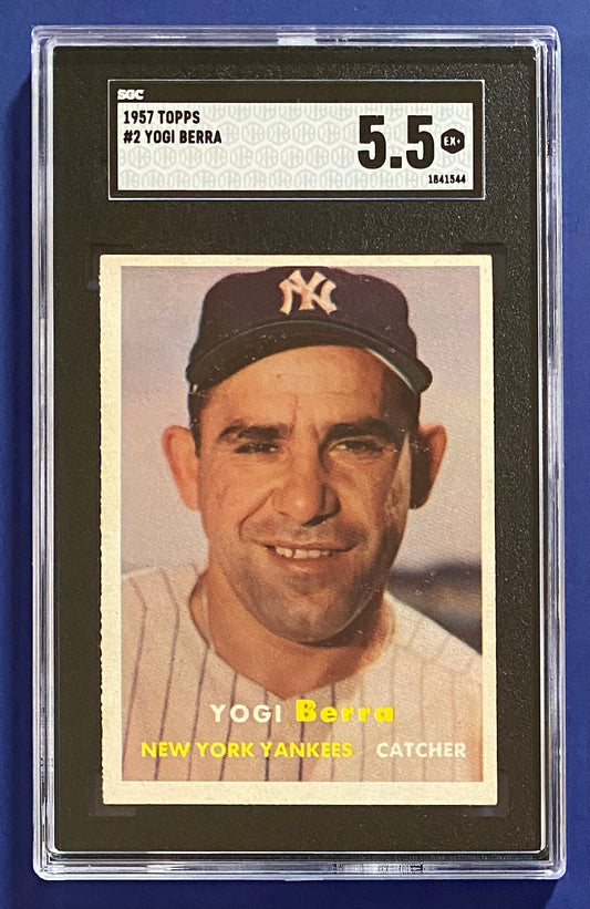 Yogi Berra 1957 Topps SGC 5.5