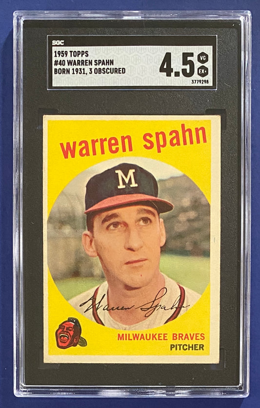 Warren Spahn 1959 Topps SGC 4.5