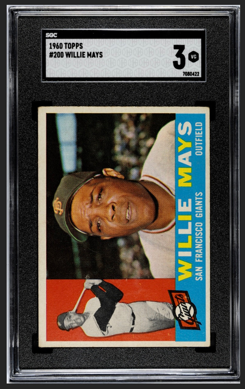 Willie Mays 1960 Topps SGC 3
