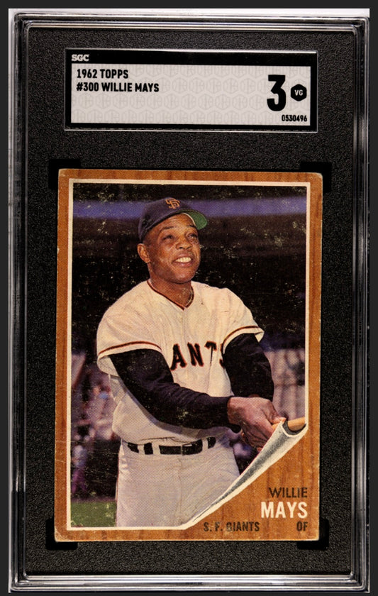 Willie Mays 1962 Topps SGC 3