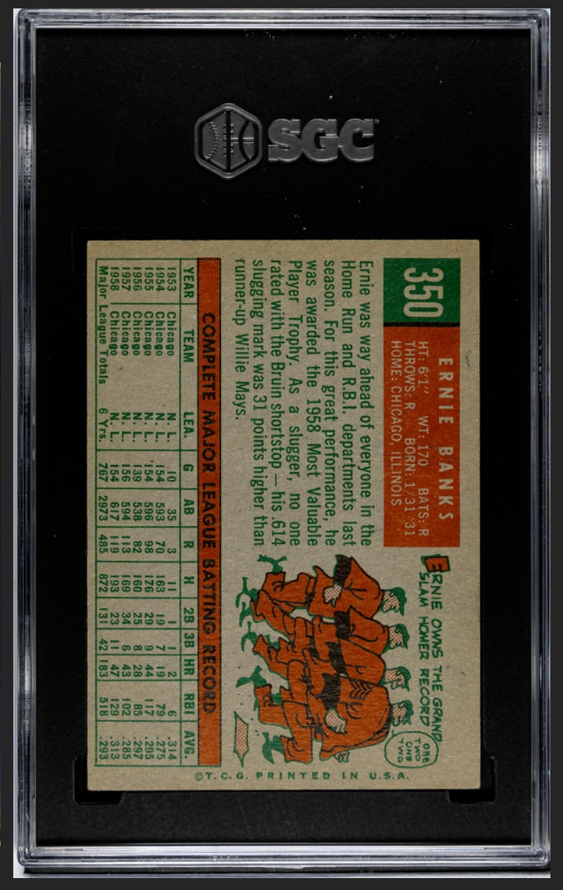 Ernie Banks 1959 Topps SGC 5