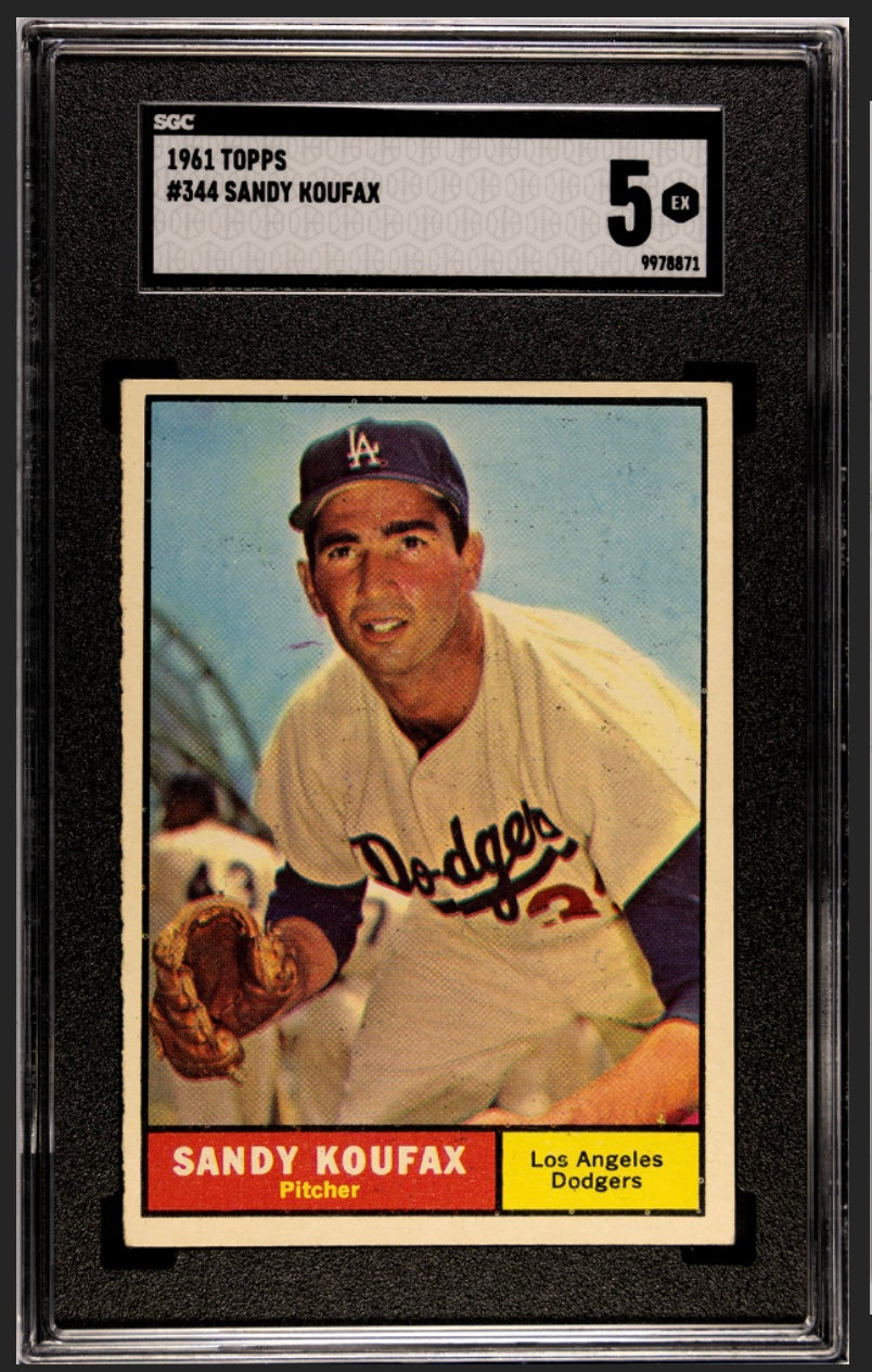 Sandy Koufax 1961 Topps SGC 5