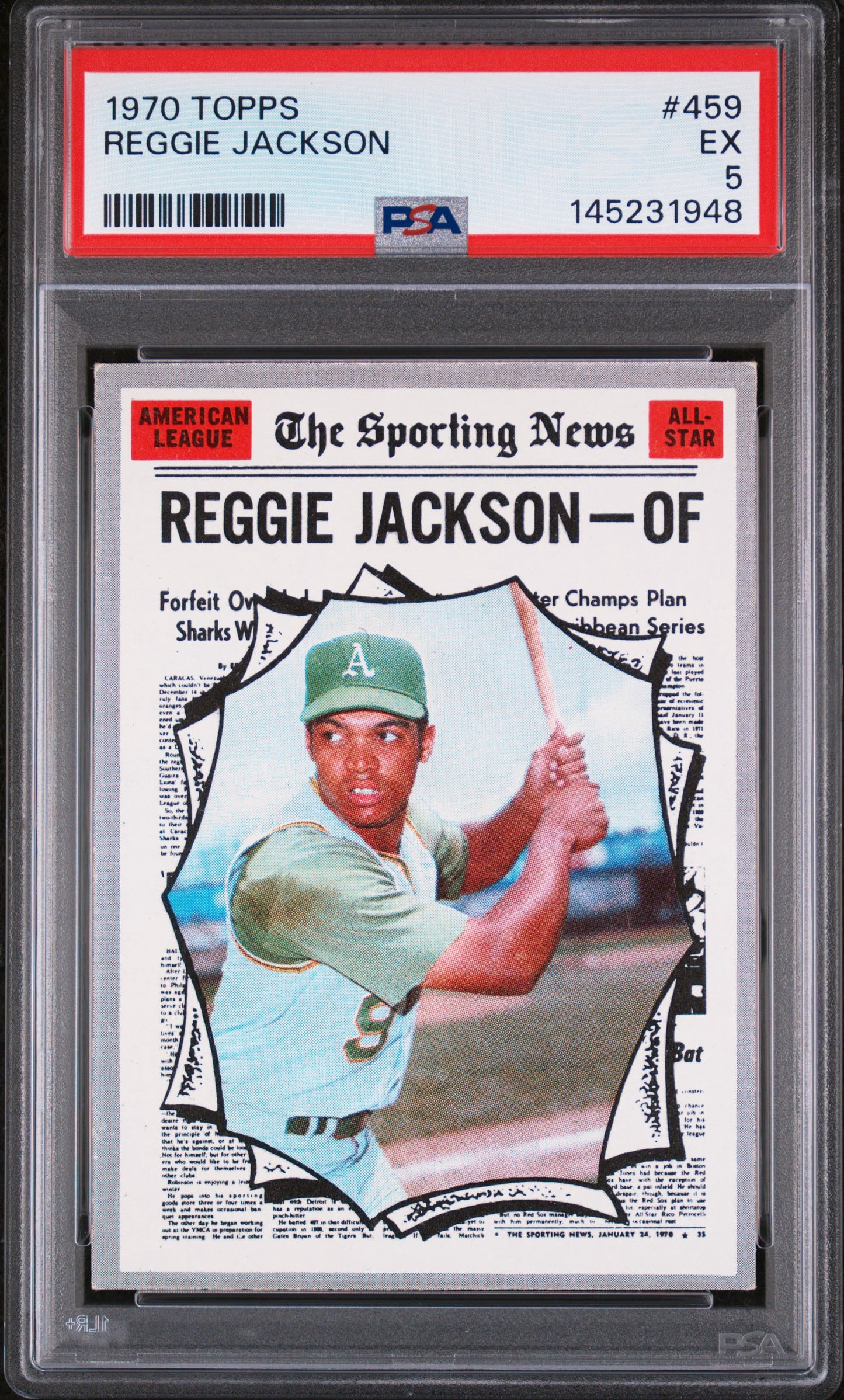 Reggie Jackson 1970 Topps PSA 5