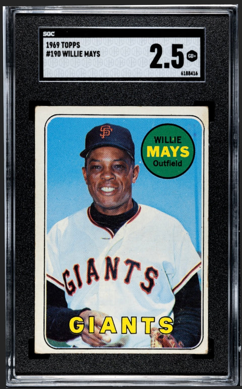 Willie Mays 1969 Topps SGC 2.5