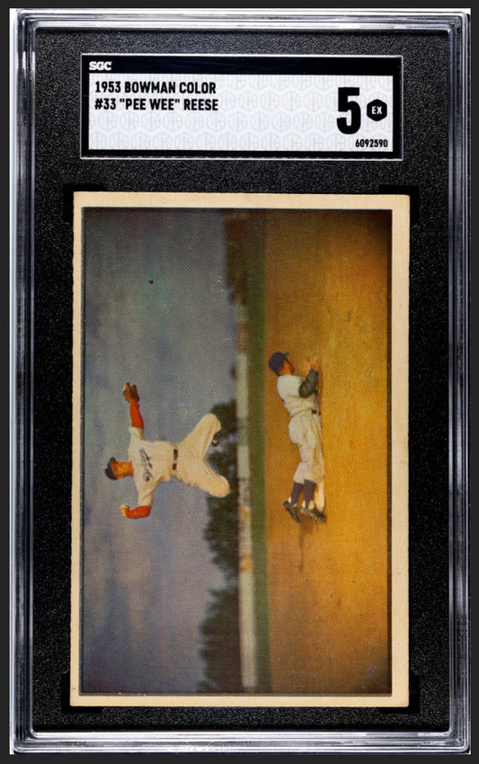 Peewee Reese 1953 Bowman Color SGC 5