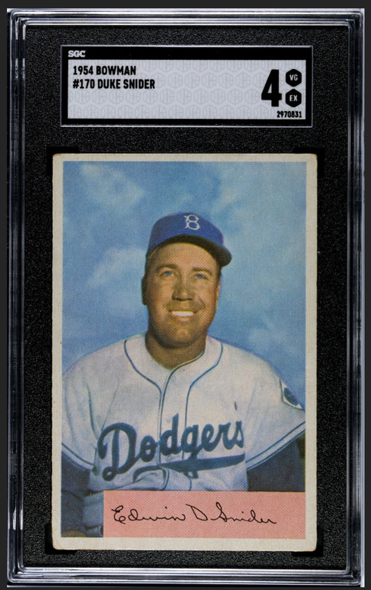 Duke Snider 1954 Bowman SGC 4