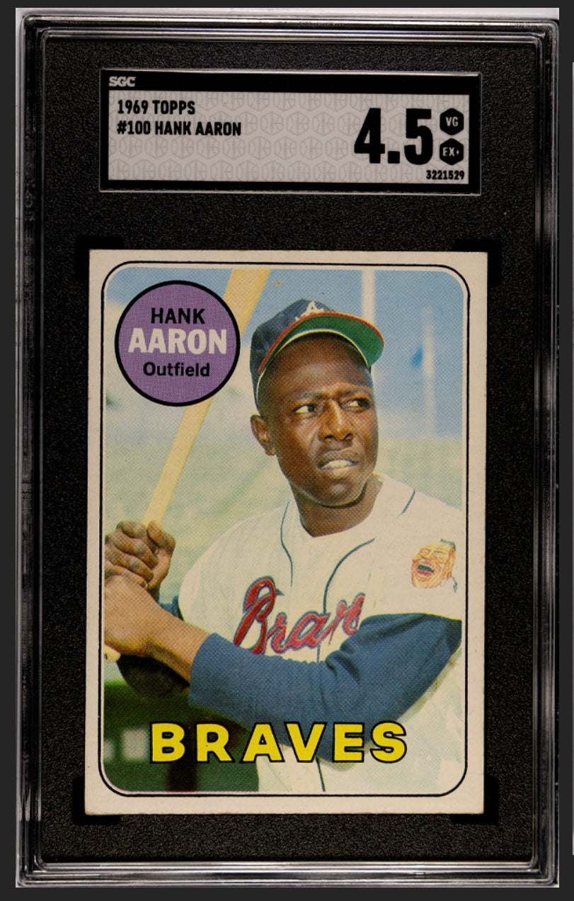 Hank Aaron 1969 Topps SGC 4.5