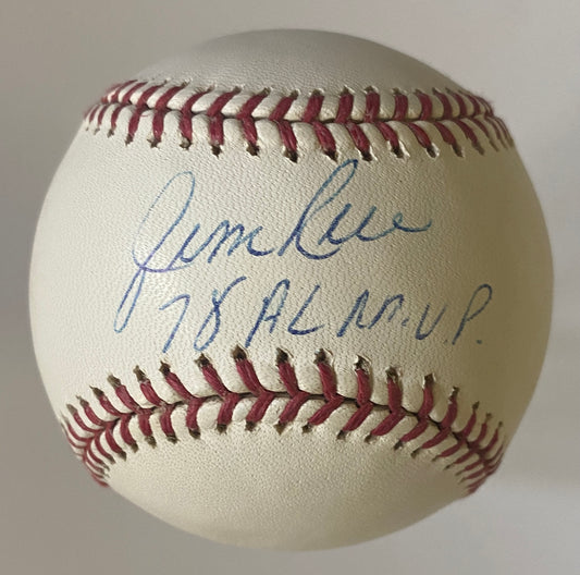 Jim Rice Signed Baseball Inscription Authenticated By Tristar