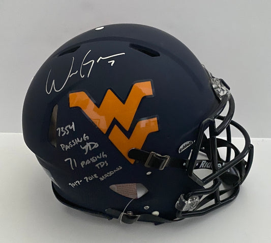 Will Grier Signed West Virginia Helmet