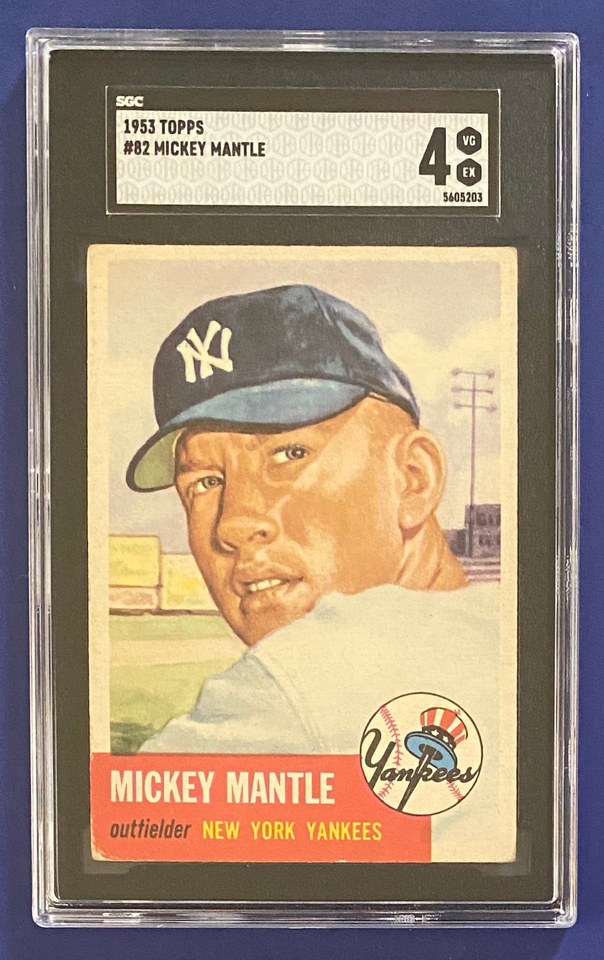 Mickey Mantle 1953 Topps SGC 4
