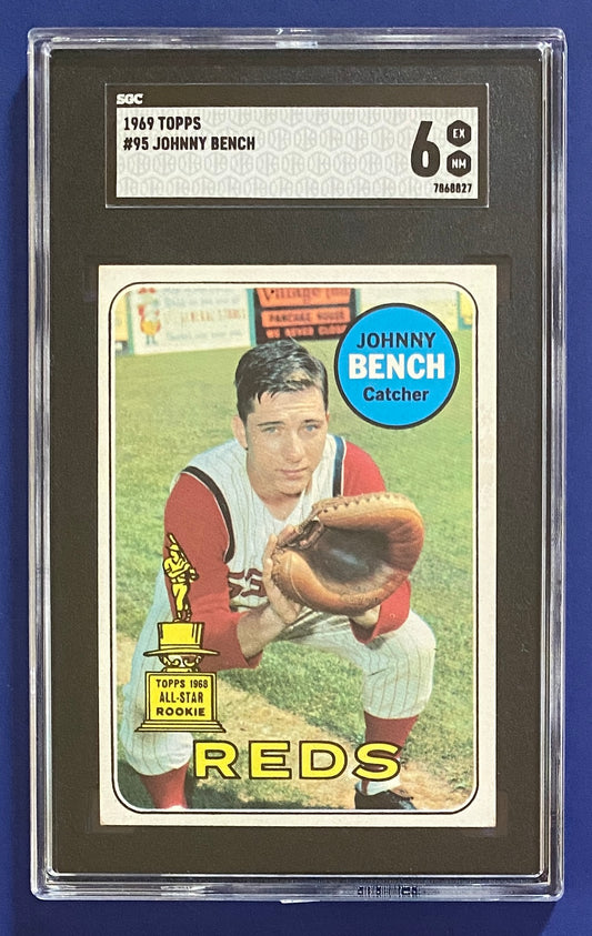 Johnny Bench 1969 Topps SGC 6