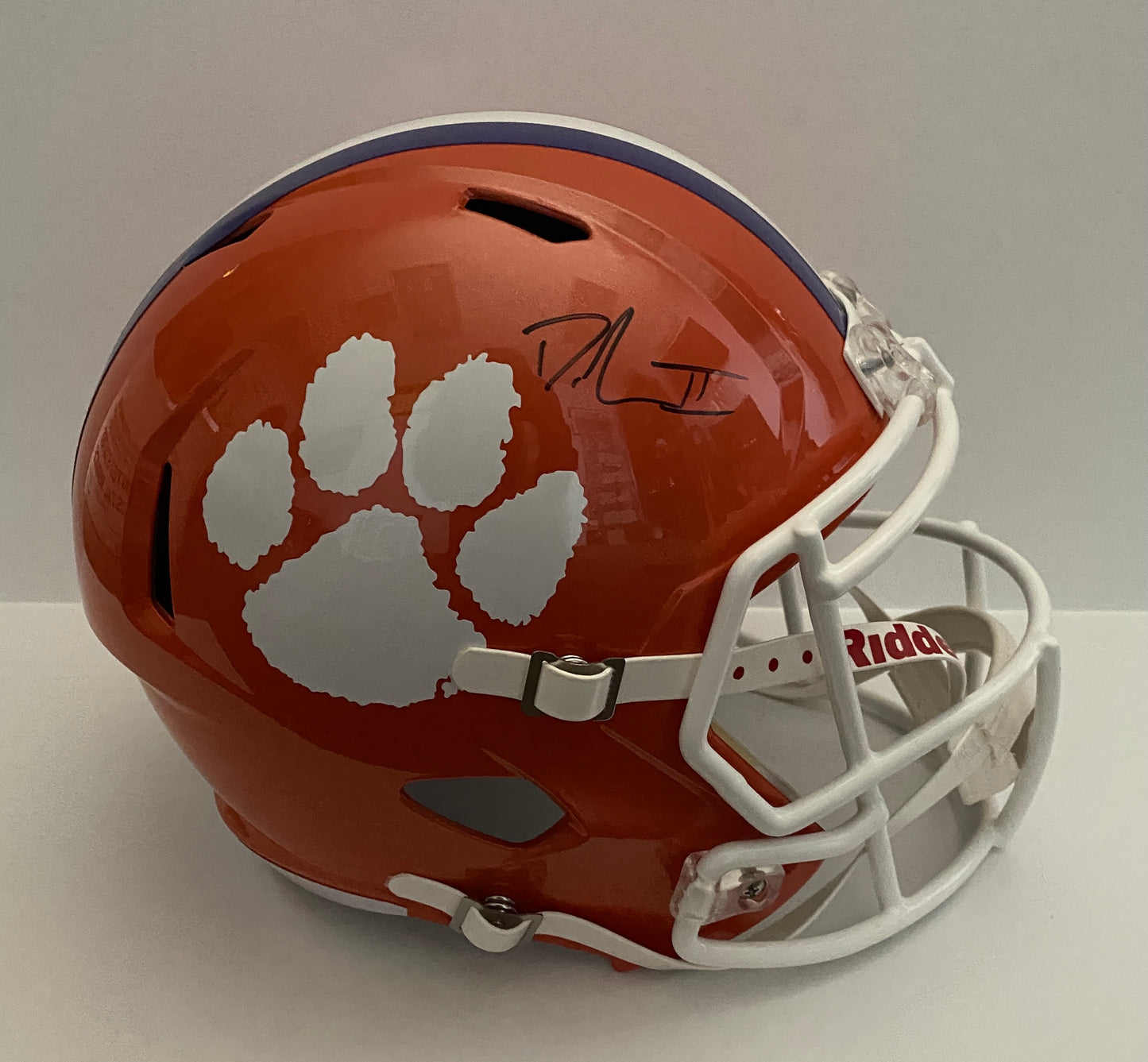 Dexter Lawrence Signed Clemson Helmet