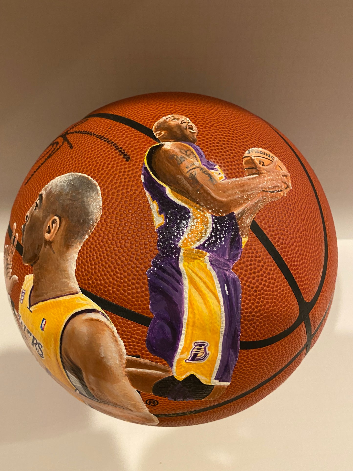 Kobe Bryant Signed Hand Painted By (Only Brushes used) Top Sports Artist Basketball PSA!