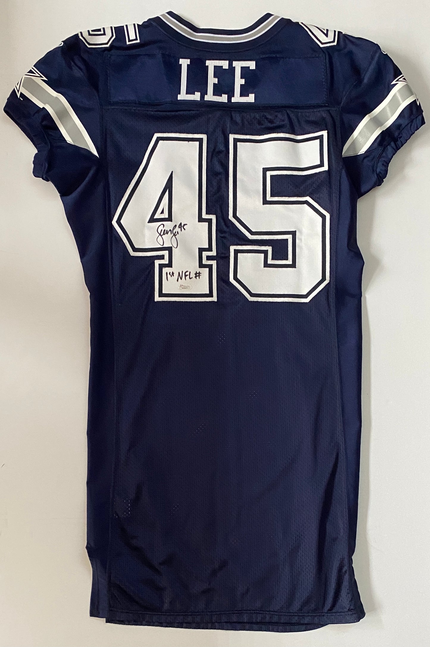 Sean Lee Signed Team Issued Jersey Inscribed “1st NFL #”