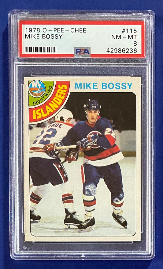 Mike Bossy RC 1978 OPC PSA 8